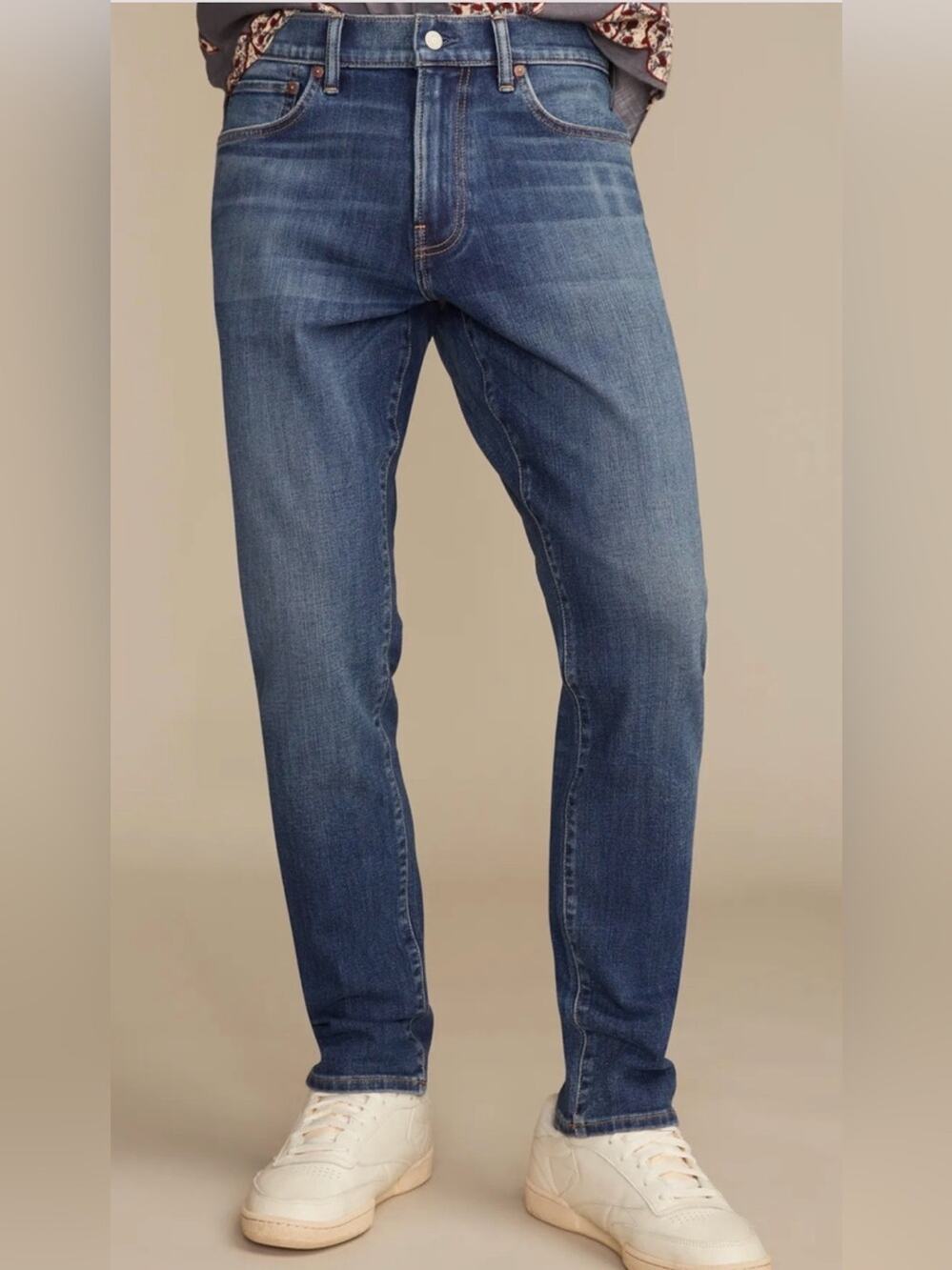 Lucky Brand Men's Athletic Slim 412 Dark Blue Straight-Leg Jeans Size 33